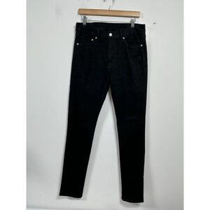 Womans Excellent Condition Skinny Black Jeans Size 33/32 0077/Y-2